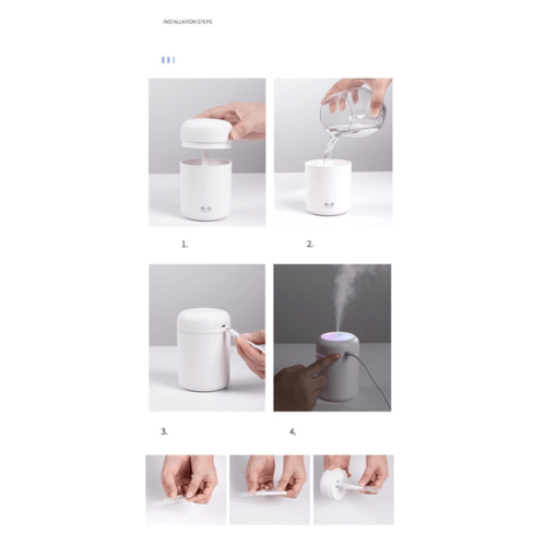 Portable Air Humidifier Aroma Essential Oil Diffuser for Car Home - Leadinggene.com