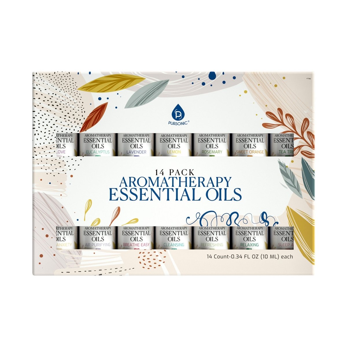 14 pack aromatherapy essential oil gift set - Leadinggene.com