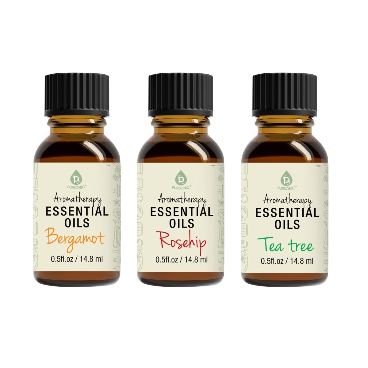 Aromatherapy Essential Oils (Bergamot, Rosehip, Tea Tree) - Leadinggene.com
