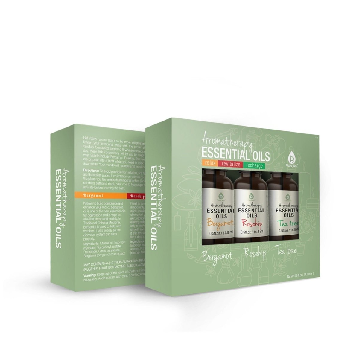 Aromatherapy Essential Oils (Bergamot, Rosehip, Tea Tree) - Leadinggene.com